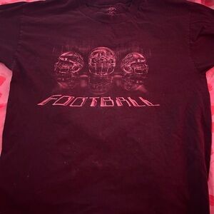 Black Football Graphic Men's Shirt